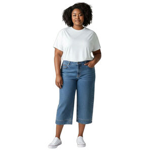 Eddie Bauer Blue High Waist Cropped Jeans Petite 16